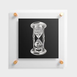 Memento Mori Hourglass Floating Acrylic Print