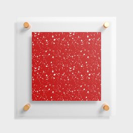 Red Terrazzo Seamless Pattern Floating Acrylic Print