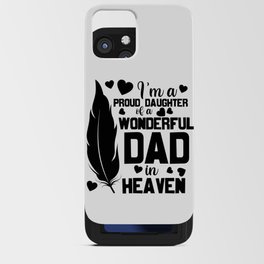Daughter Of A Dad In Heaven iPhone Card Case