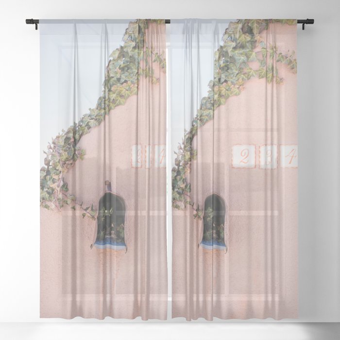 Santa Fe Charm - Architecture Photography Sheer Curtain