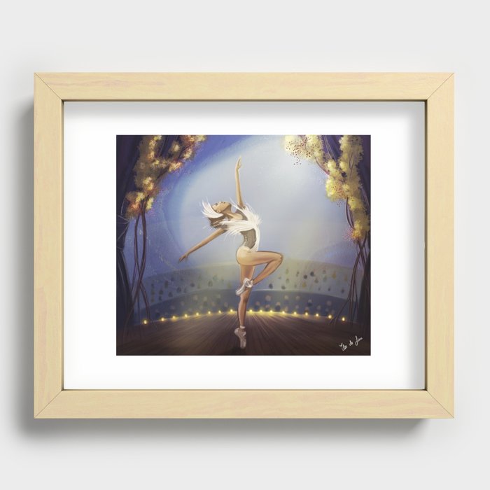 Dancing on the Stage Recessed Framed Print