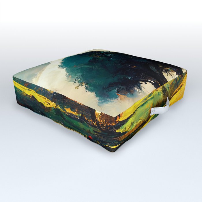 Countryside Paradise Outdoor Floor Cushion