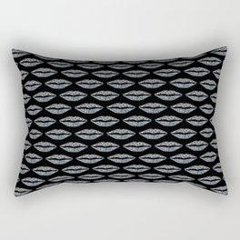 Glowing lip pattern Rectangular Pillow