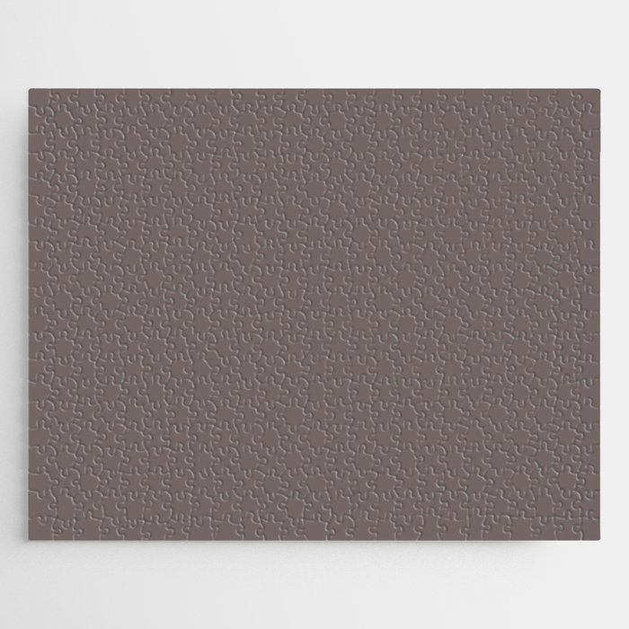 Dark Dusty Purple Gray - Grey Solid Color Pairs PPG Eagle Eye PPG1014-6 Jigsaw Puzzle
