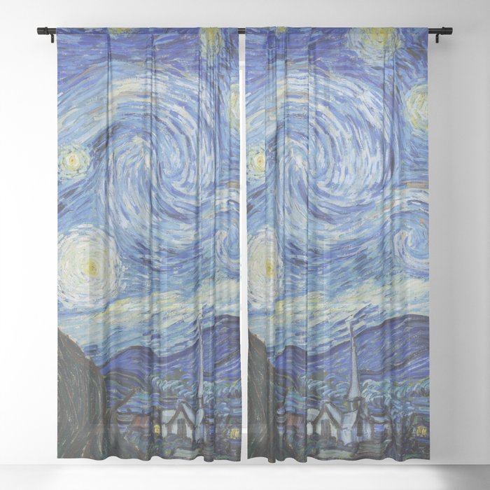 The Starry Night Sheer Curtain