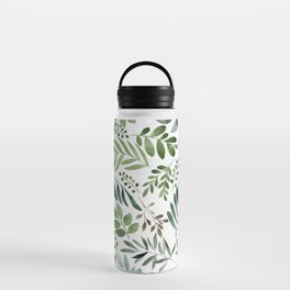 Botanical leaves -Watercolor   Water Bottle