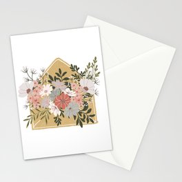 Hello Spring Floral Envelope Stationery Card