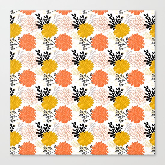 Flowers Pattern Canvas Print