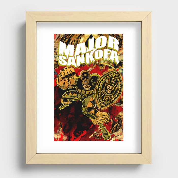 MAJOR SANKOFA Recessed Framed Print