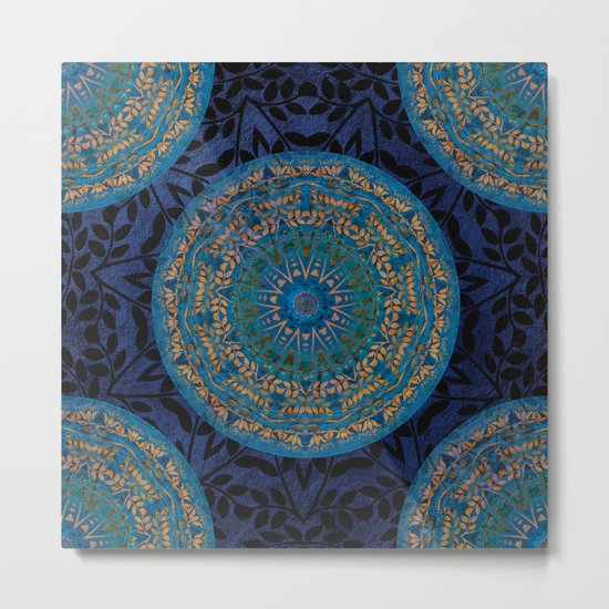 Ornament Pattern Mandala Metal Print