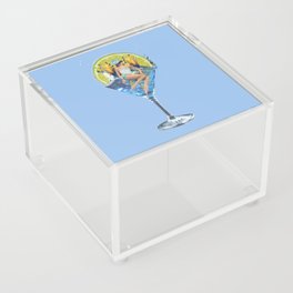 Blue Fish Lady Acrylic Box