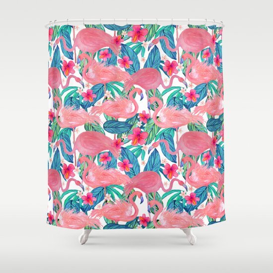 Floral Shower Curtain Floral Shower Curtain