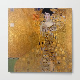 The Woman In Gold Bloch-Bauer I by Gustav Klimt Metal Print