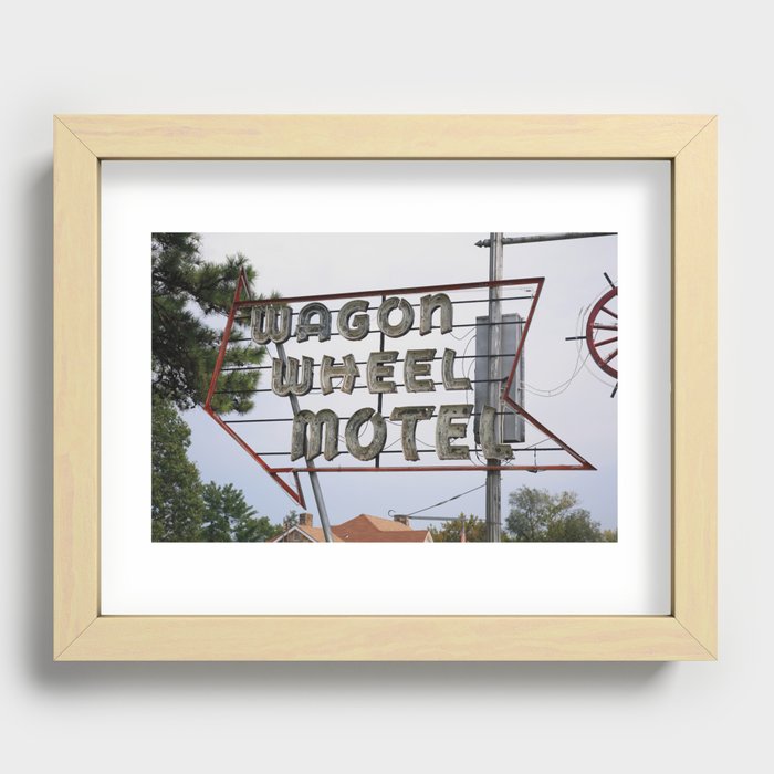 Route 66 - Wagon Wheel Motel 2010 #2 Recessed Framed Print