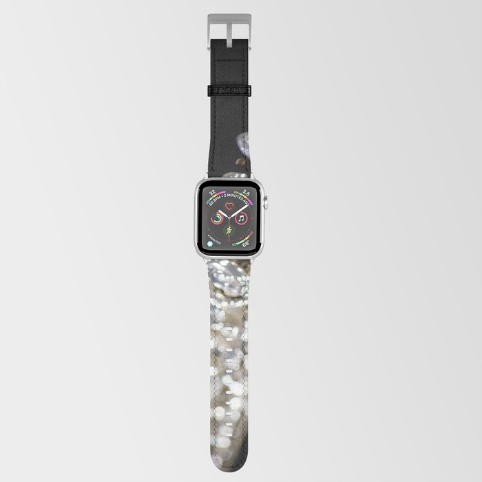 Music is Love Flute Portrait with Romantic Quote Apple Watch Band