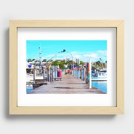 Colourful Marina Recessed Framed Print