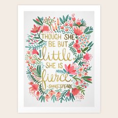 Little & Fierce Art Print