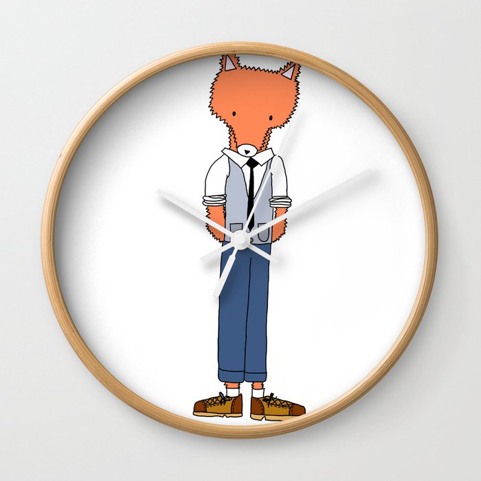 George the Fox || aka. the modern gentlemen  Wall Clock