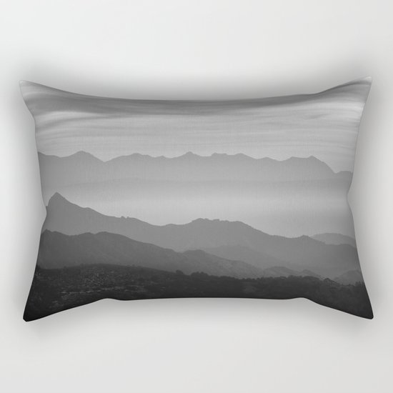 Misty mountains Rectangular Pillow