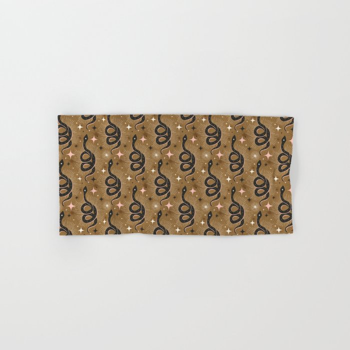 Slither Through The Stars Gold Hand & Bath Towel