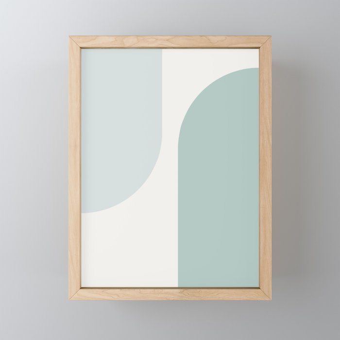 Modern Minimal Arch Abstract XXXV Framed Mini Art Print