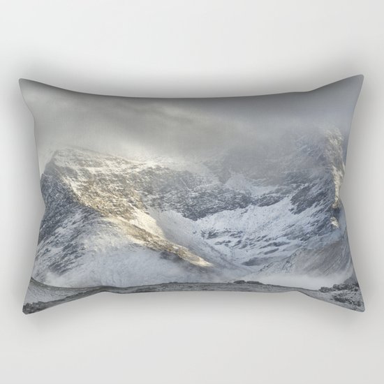 "Storm at the mountains" Wilderness Rectangular Pillow