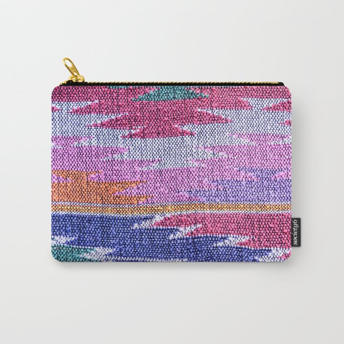 Purple Pattern Carry-All Pouch