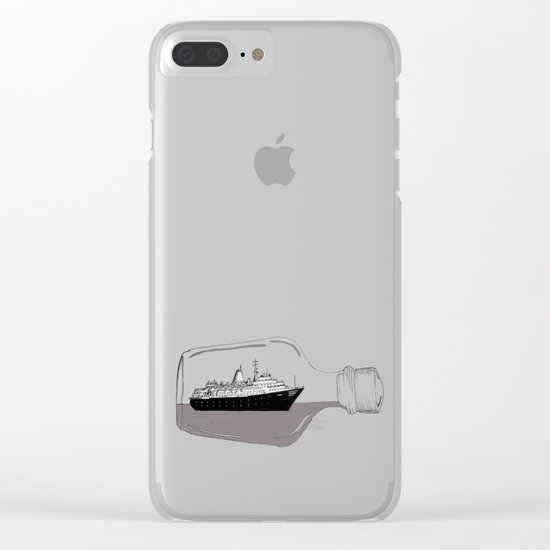 ship in a bottle Clear iPhone Case