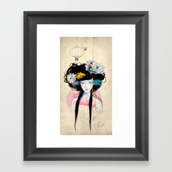 Nenufar Girl Framed Art Print