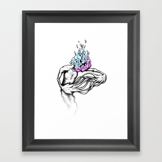 Gathering My Thoughts for the Night Framed Art Print