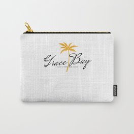 Grace Bay Beach, Turks And Caicos Minimal Vintage Style Beachwear Carry-All Pouch