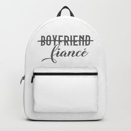 Engagement Announcement Fiancé Backpack