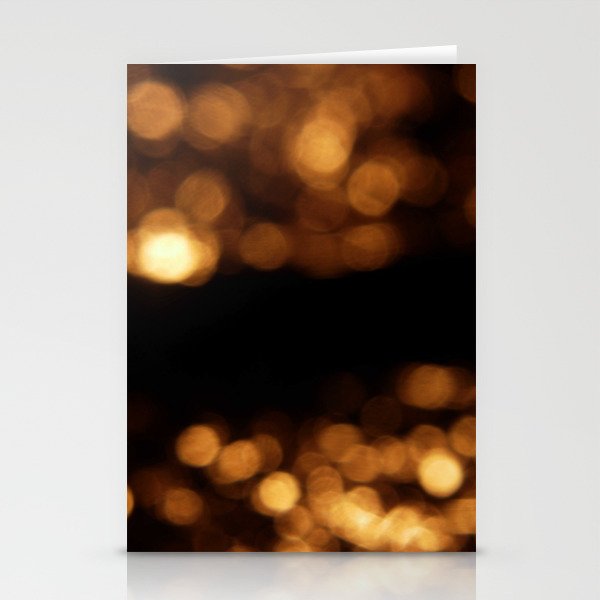 Light and golden circle 2 Stationery Cards