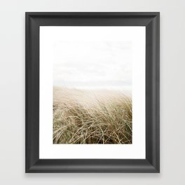 Dune grass | Ireland travel photogragraphy print | At the beach Framed Art Print