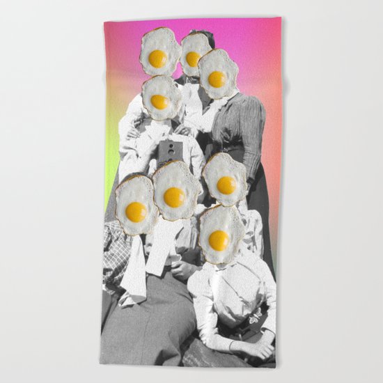 Cheesing to the top Beach Towel