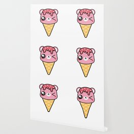 BEAR-Y CUTE ICE CREAM FRAMELESS Wallpaper