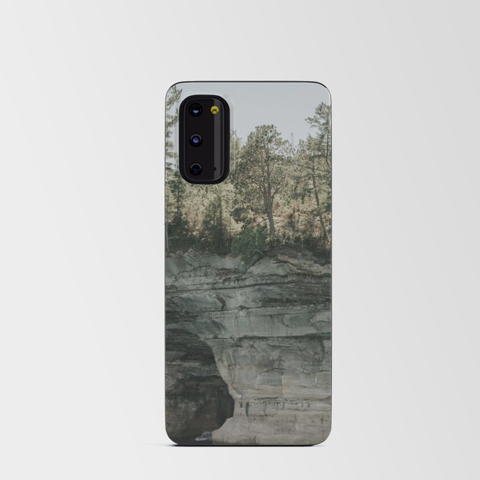 Plant Rock in Pictured Rocks National Lakeshore in Munising, Michigan  Android Card Case
