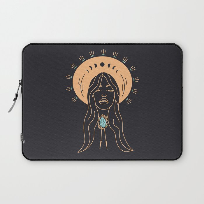 Desert Angel in Peach & Grey Laptop Sleeve