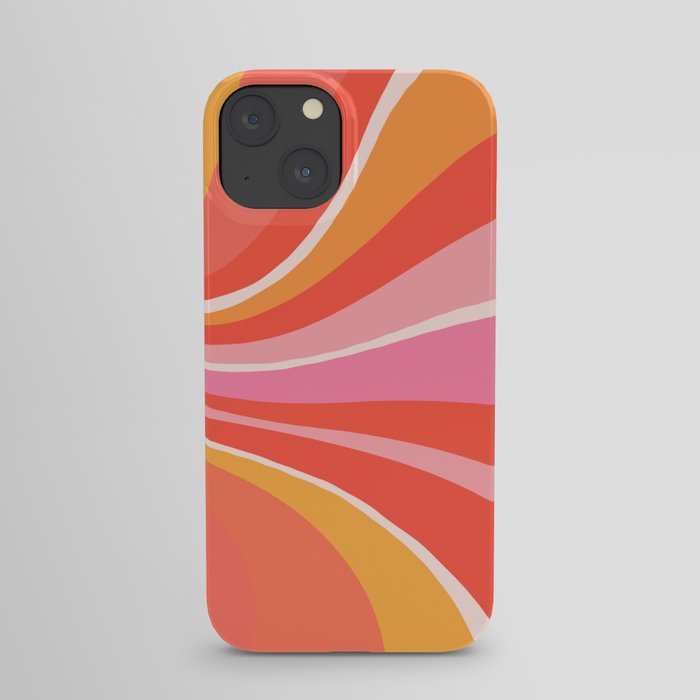 Sunshine Swirl – Pink & Peach Palette iPhone Case
