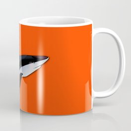 Bright Fluorescent Shark Attack Orange Neon Coffee Mug