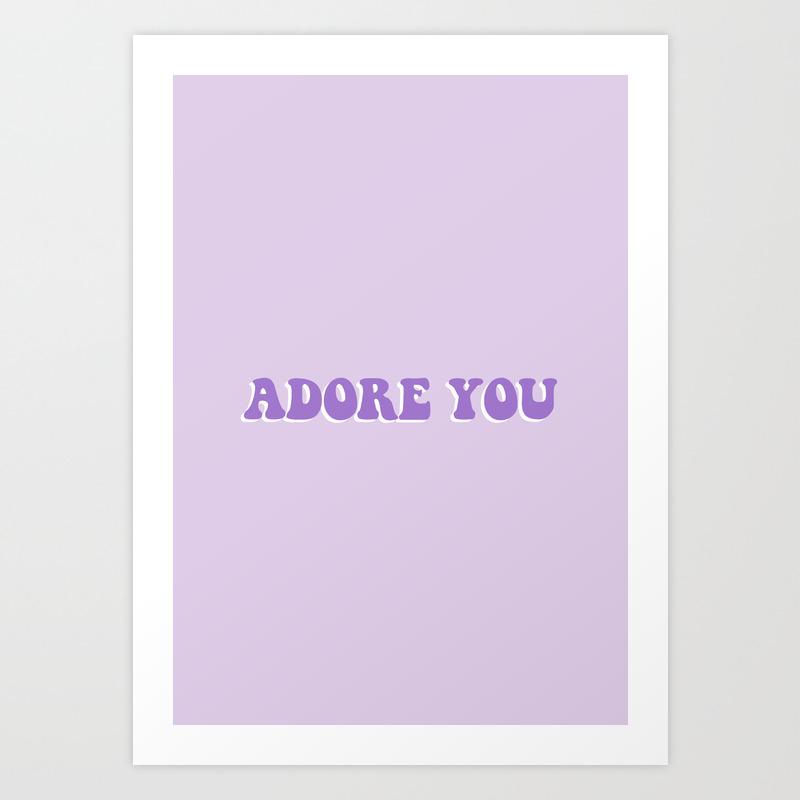 Harry Styles Adore You Art Print By Lisaruben Society6