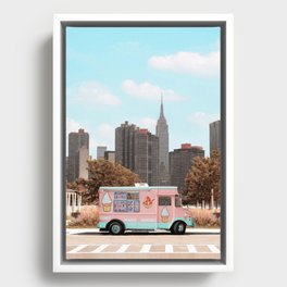 New York Ice Cream Framed Canvas