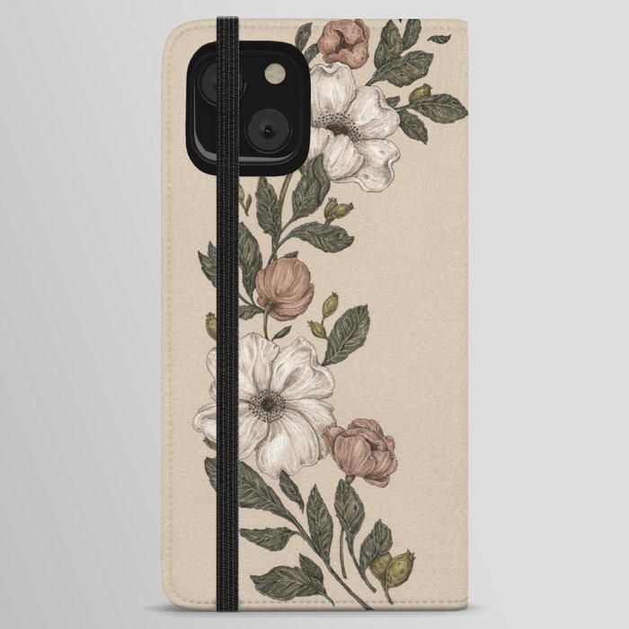 Floral Laurel iPhone Wallet Case
