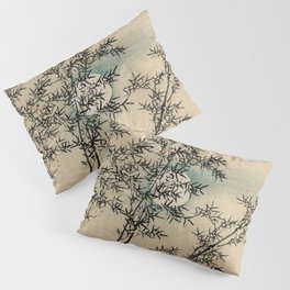 Bamboo Branches Traditional Japanese Flora Pillow Sham