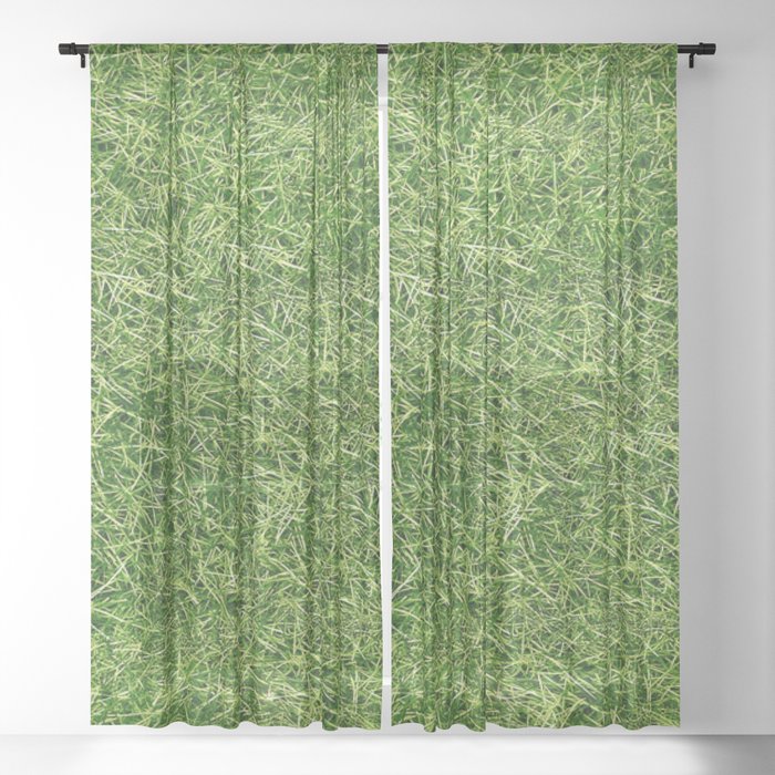 Grass Textures Turf Sheer Curtain