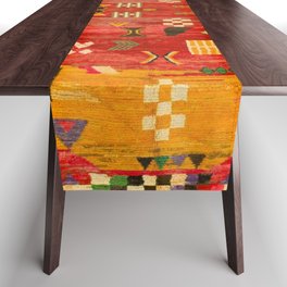Oriental Orange Moroccan Berber rug Table Runner