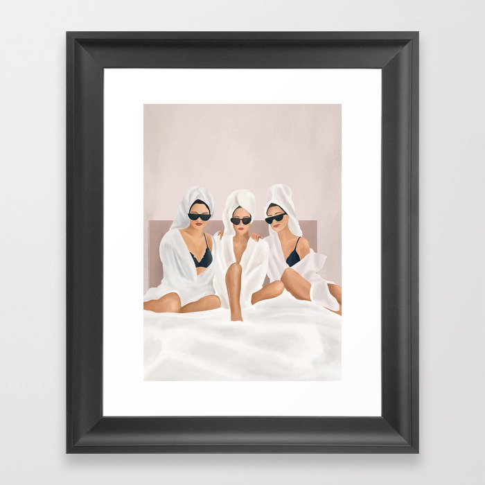 Morning with a friend II Framed Art Print
