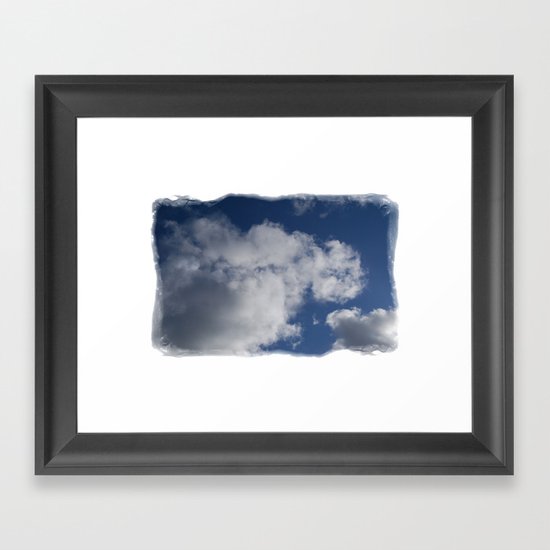 Clouds Over Hill Framed Art Print