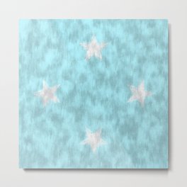 Federated States of Micronesia Oil Painting Drawing Metal Print