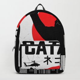 CATZILLA Cat Kitty Japan Vintage Gift Backpack